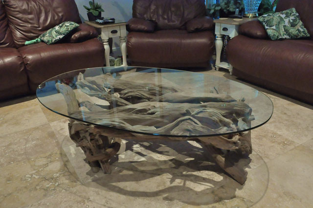 Trendy Driftwood Coffee Table