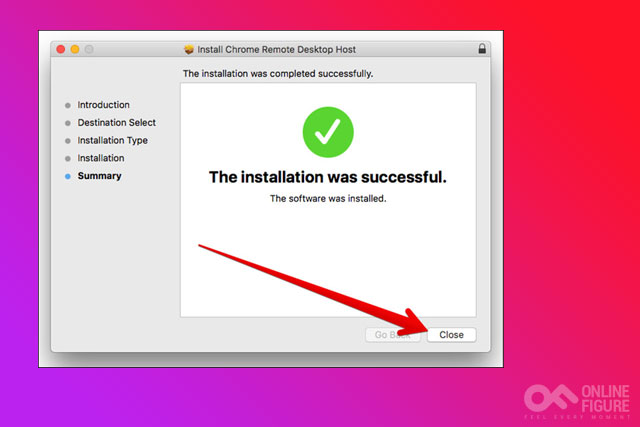 Close the Installtion Window on Mac